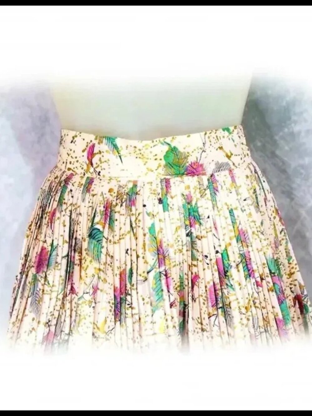 50s Vintage Atomic Pleated Half Apron Pinup Girl Photoshoot NWOT - Picture 5 of 9